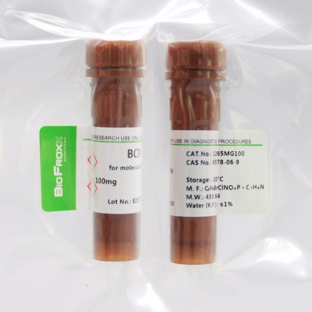BioFroxx ，1265MG100 ，5-溴-4-氯-3-吲哚基-磷酸二钠盐BCIP